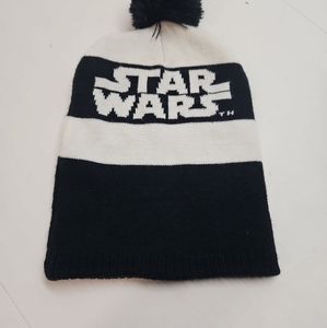 Star Wars Beanie adult black and white knit hat ski skate Stocking hat